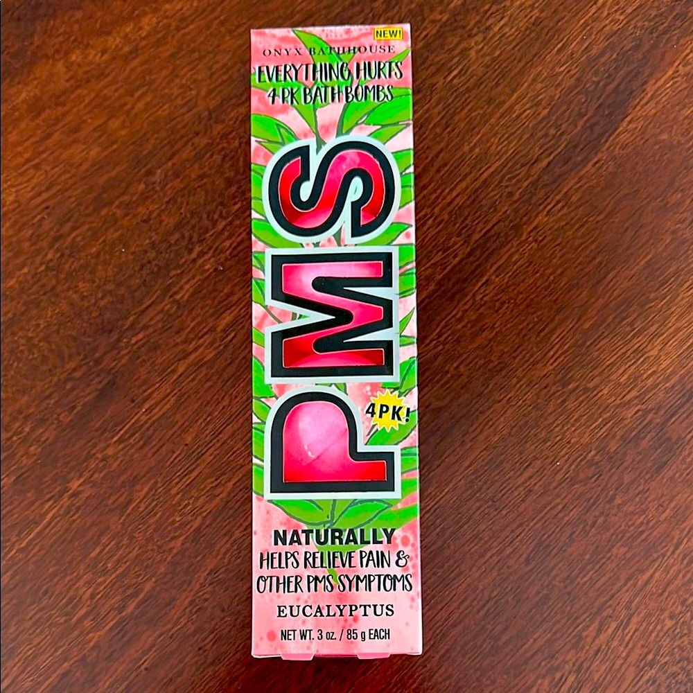 Onyx Pink PMS Bath Bombs 4 pack